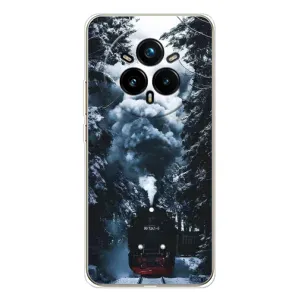Новогодние, Праздничные Чехлы для Realme 14 Pro 5G - 2024 год (Зимний поезд)