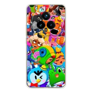 Чехлы Brawl Stars для Realme 14 Pro Plus (AlphaPrint) (Герої Бравл Старс)