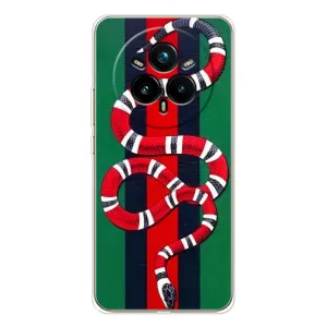 Чохли GUCCI для Реалмі 14 Про Плюс (AlphaPrint) (Gucci змія)