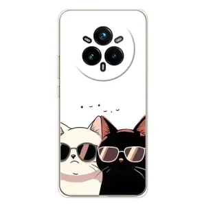 Чохол з малюнком кіт на Realme 14 Pro Plus (Коти в окулярах)