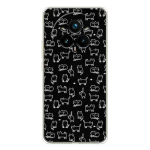Чохол з принтом для Realme 14 Pro Plus (AlphaPrint) Модні коти (Маленькі котики)