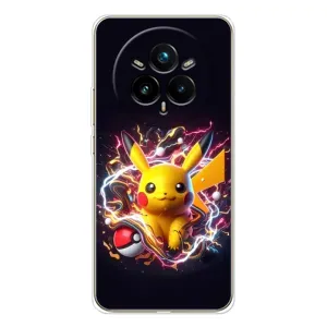Чохол з Пікачу на Realme 14 Pro Plus (Пікачу з м'ячем)