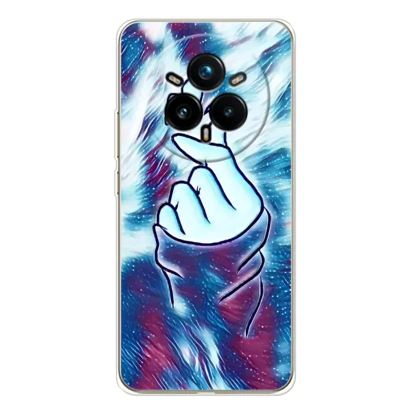 Чохол з принтом «Радужне серце» для Realme 14 Pro Plus Чохол з принтом «Радужне серце» для Realme 14 Pro Plus