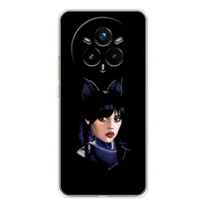 Чохли Венсдей на Realme 14 Pro Plus Уенсдей (AlphaPrint) (серйозна Венздей)