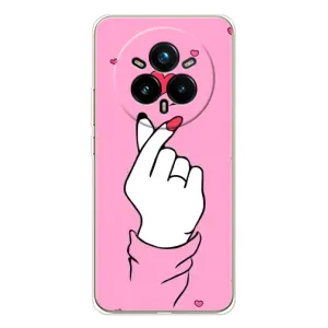 Чохол з принтом для Realme 14 Pro Plus (AlphaPrint - Знак сердечка) (Знак Love)
