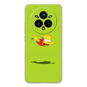 Чехол с Симпсонами для Realme 14 Pro (VPrint) (Барт Симпсон)