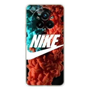 Чехол для Realme 14 Pro - с принтом Найк (AlphaPrint) (Дымчатый найк)