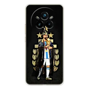 Чехлы для Realme 14 Pro (Leo чемпион) (AlphaPrint) (Месси Король)