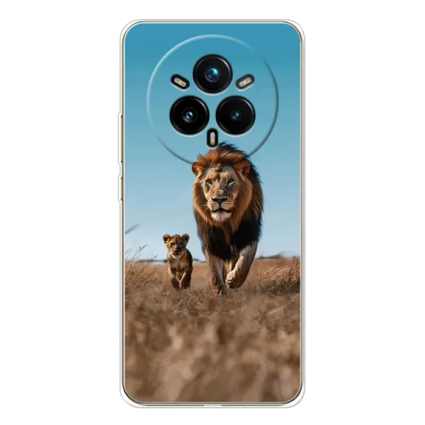 Чехол с принтом «Мусафа и Симба» для Realme 14 Pro 5G
