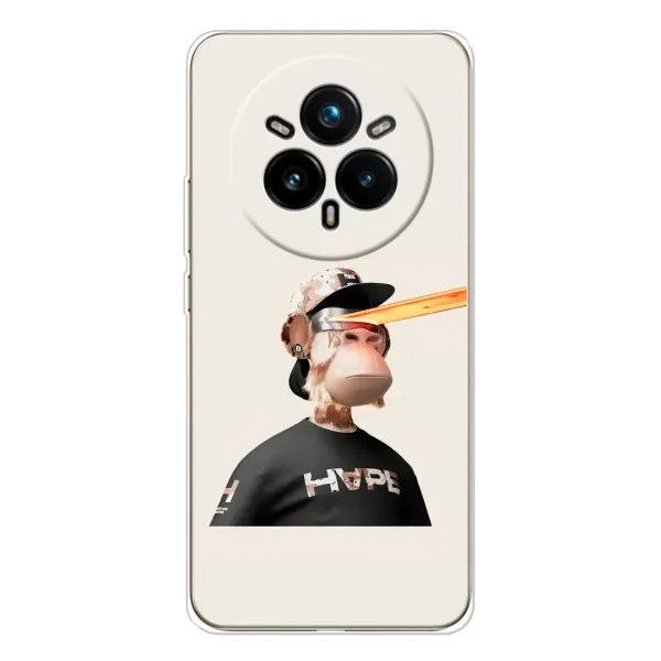 Чехол с принтом «обезьяна NFT в очках» для Realme 14 Pro 5G