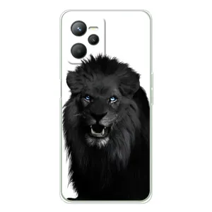Чехлы с картинками животных Realme 14 (Черный ЛЕВ)
