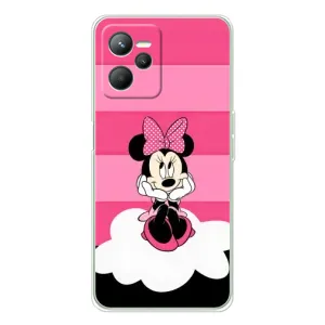Эксклюзивный чехол для Realme 14 (AlphaPrint - Мультяшные) (Девочка Maus)