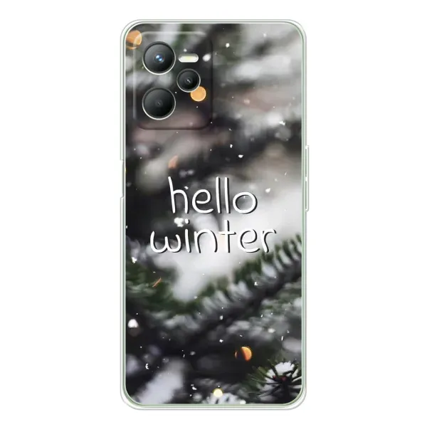 Чехол с принтом «Hello winter» для Realme 14