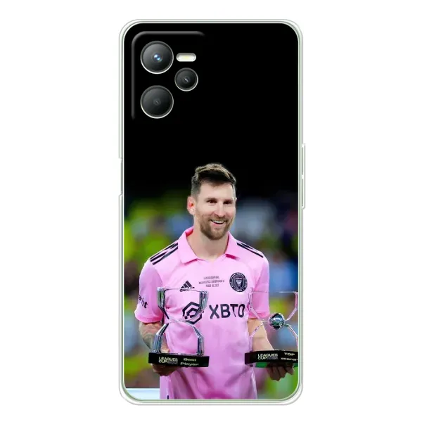 Чехол с принтом «Кубки Месси» для Realme 14