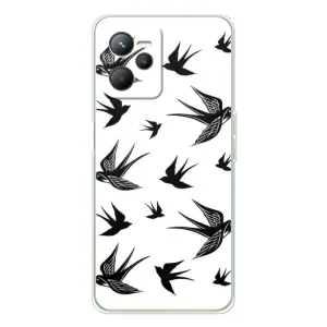 Чехол с птицами на Realme 14 (VPrint) (Ласточки)