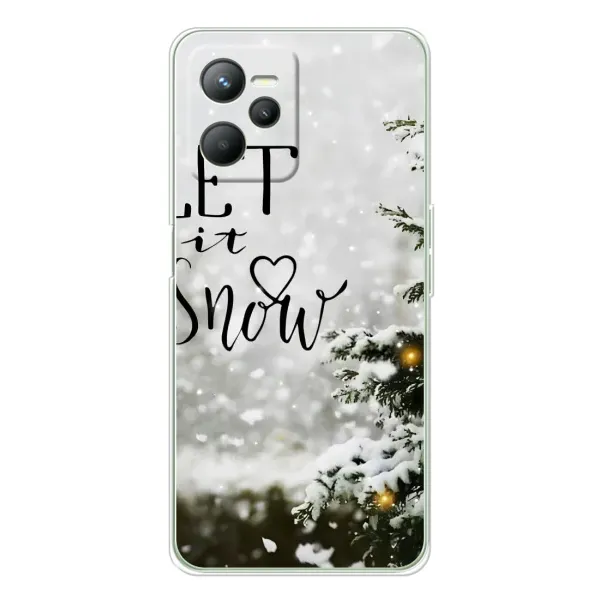 Чехол с принтом «Let it snow» для Realme 14