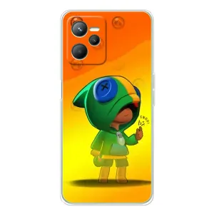 Чехол для Realme 14 Бравл Старс (VPrint) (Мальчик Леон)