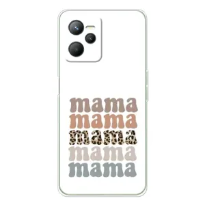 Чехол с принтом «Текстовый коллаж мама» для Realme 14