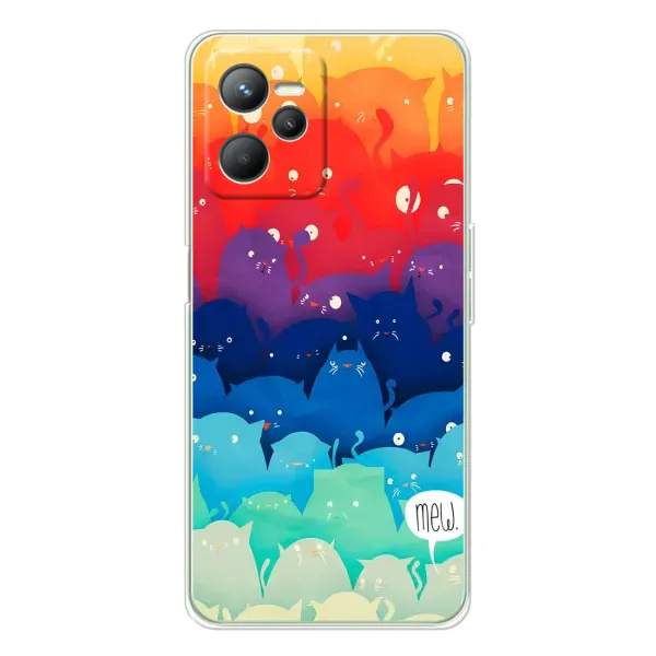 Чехол с принтом «Mew» для Realme 14