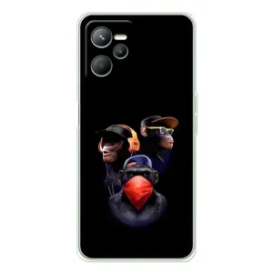 Чехол с Обезьянами Realme 14 - (AlphaPrint) (Три обезьяны)