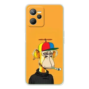 Чехлы с Обезьянами NFT для Realme 14 (AlphaPrint) (Скучающая Обезьяна NFT)