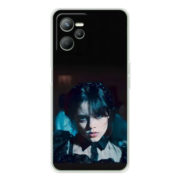 Чехол с принтом «взгляд Уэнздей» для Realme 14 Чехол с принтом «взгляд Уэнздей» для Realme 14