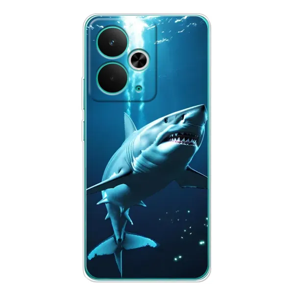 Чехол с принтом «Акула под водой» для Realme 14T