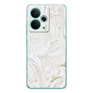 Мраморний чехол на Realme 14T (VPrint) (Білий мрамор)