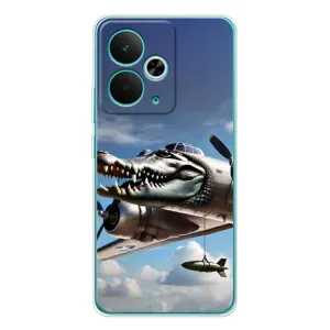 Чехол с мемом Тралалело тралала на Realme 14T (Бомбардиро крокодило)