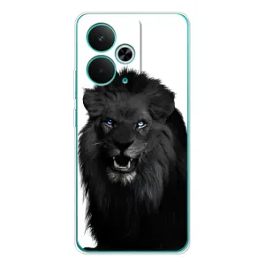 Чехлы с картинками животных Realme 14T (Черный ЛЕВ)