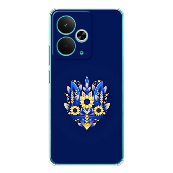 Чехол с принтом «Цветочный Герб» для Realme 14T