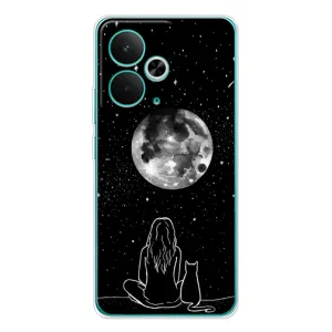 Чохол з малюнком кіт на Realme 14T (Дівчина з котом)
