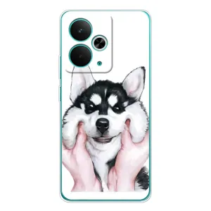 Чехлы с собаками для Realme 14T (VPrint) (Довольный Хаски)