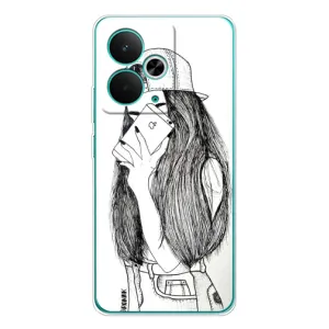 Чохол з друком для Realme 14T - (Мода) (AlphaPrint) (Фото дівчини)