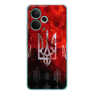 Украинские Чехлы для Realme 14T с картинкой УПА (AlphaPrint) (ГЕРБ УПА)