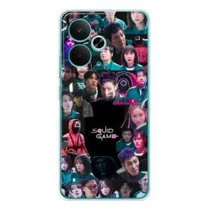 Чохол Гра в кальмара для Realme 14T (Колаж Гра кальмара)