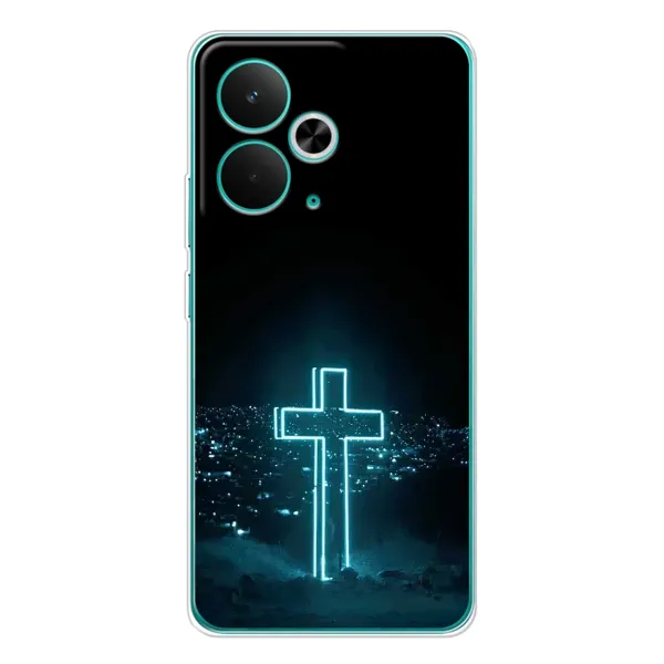 Чохол з принтом «Хрест і місто» для Realme 14T Чохол з принтом «Хрест і місто» для Realme 14T