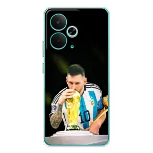 Чехлы для Realme 14T (Leo чемпион) (AlphaPrint) (Кубок Месси)