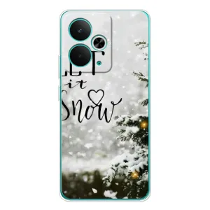 Новогодние, Праздничные Чехлы для Realme 14T - 2024 год (Let it snow)