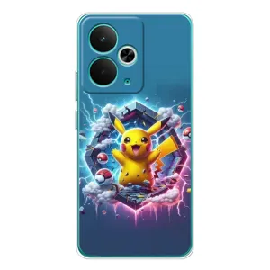 Чохол з Пікачу на Realme 14T (Лого Пікачу)