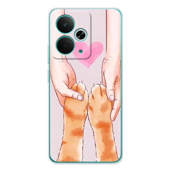 Чехол с принтом «Любовь к котикам» для Realme 14T