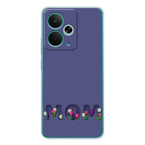 Чохол з принтом «Мама в квітах» для Realme 14T