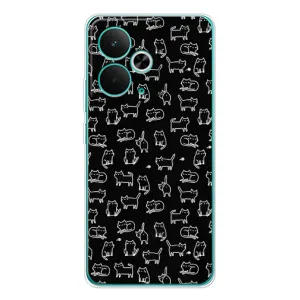 Чохол з принтом для Realme 14T (AlphaPrint) Модні коти (Маленькі котики)