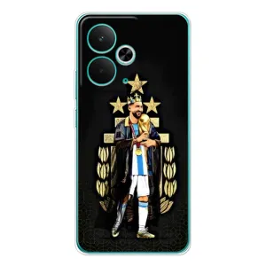 Чехлы для Realme 14T (Leo чемпион) (AlphaPrint) (Месси Король)