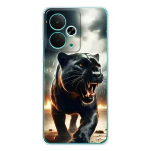 Чехол с картинкой «Хищники» для Realme 14T (Черная пантера)