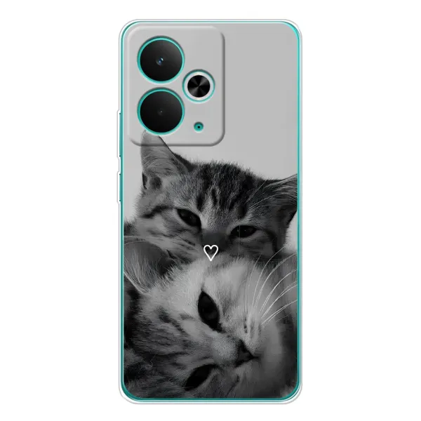 Чохол з принтом «Пара котів» для Realme 14T