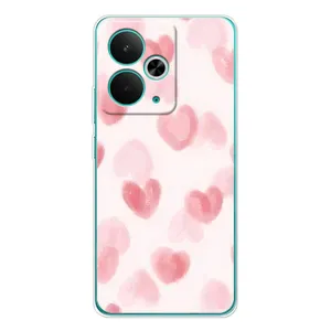 Чохол з розовим принтом для Realme 14T (Рожеві сердечки)