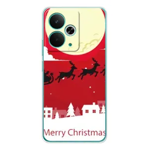 Різдвяні Чохли для Realme 14T (VPrint) (Санта з оленями)