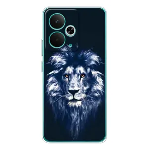 Чехол со Львом для Realme 14T (VPrint) (Синий Лев)