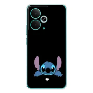 Чохол з принтом Стіч на Realme 14T (Стіч на чорному)